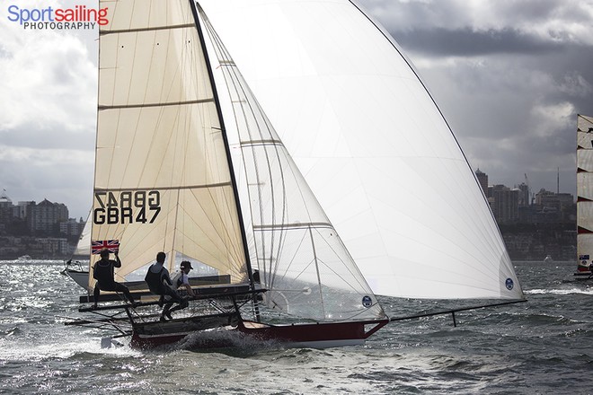 GBR47 - 18ft Skiff JJ Giltinan Championships 2013  © Beth Morley - Sport Sailing Photography http://www.sportsailingphotography.com